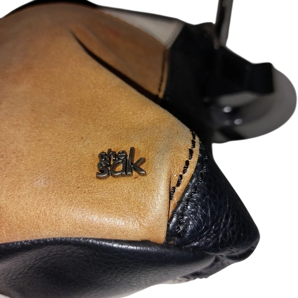 Stylish Black and Brown Crossbody Bag